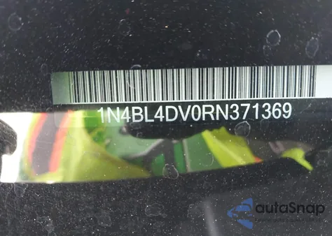 2024 Nissan Altima Sv Fwd from USA, damaged, VIN 1N4BL4DV0RN371369